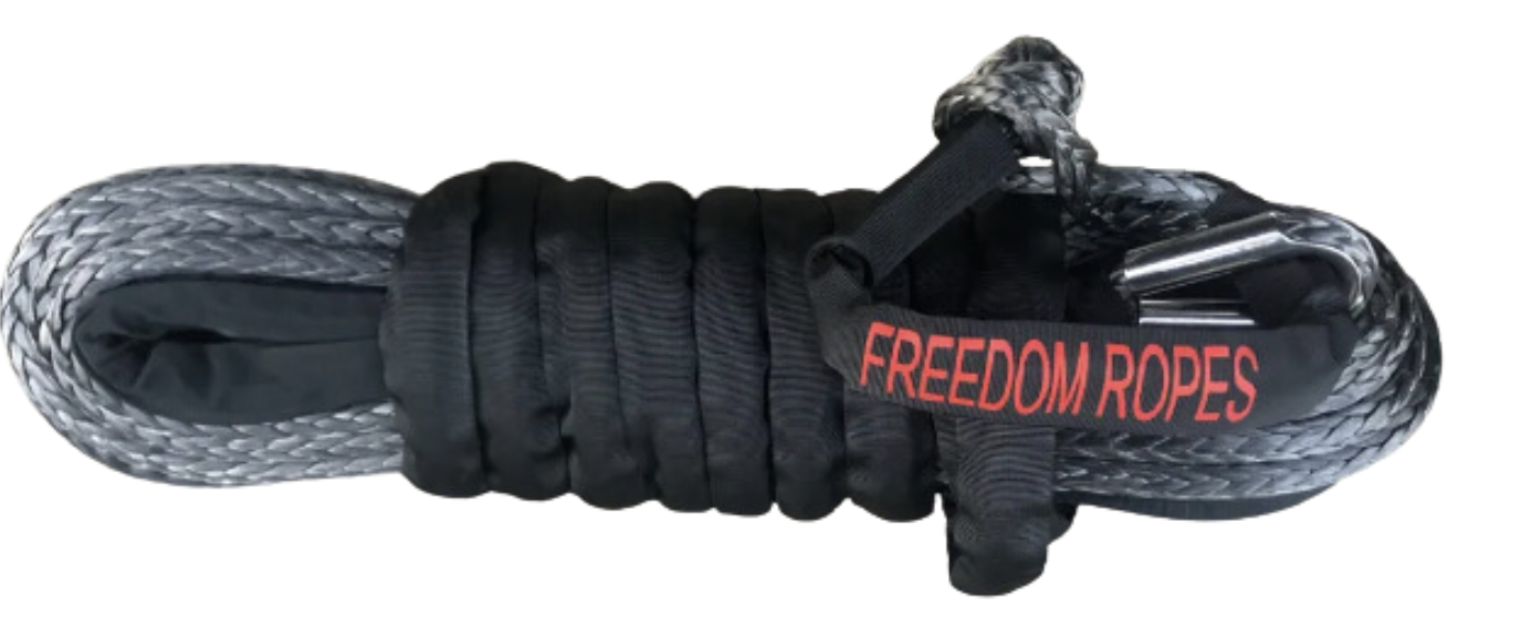 3/8"x80' Freedom Winchline with Soft Shackle - Synthetic Winchline